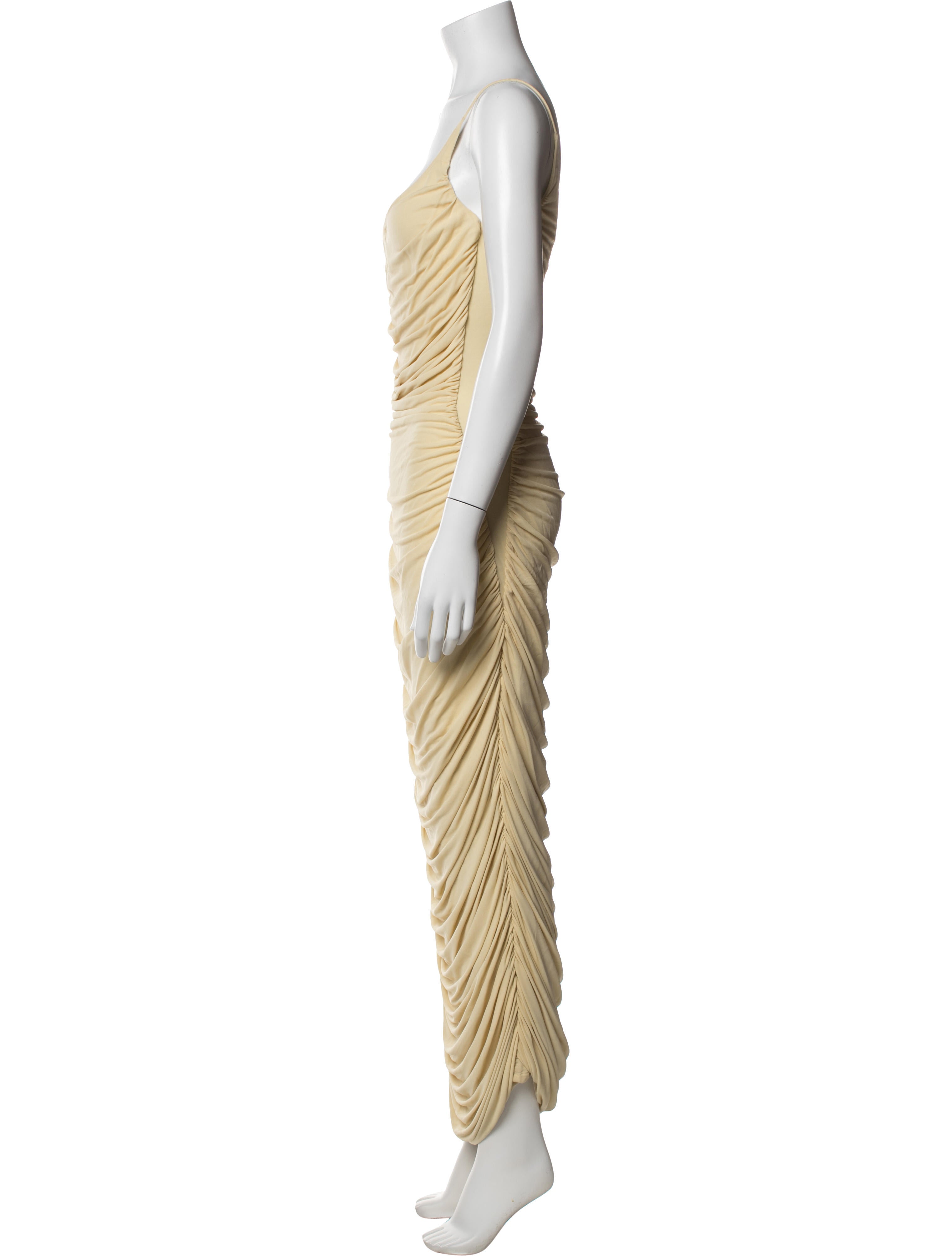 Paris Georgia Plunge Neckline Long Dress