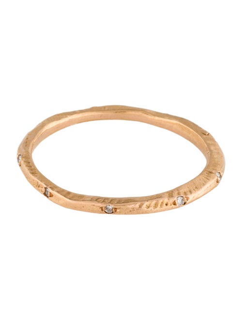 Page Sargisson 18K Lab-Grown Diamond Skinny Carved Stacking Band