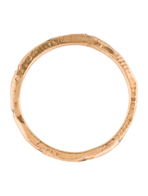 Page Sargisson 18K Lab-Grown Diamond Skinny Carved Stacking Band