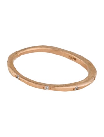 Page Sargisson 18K Lab-Grown Diamond Skinny Carved Stacking Band