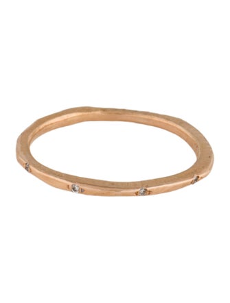 Page Sargisson 18K Lab-Grown Diamond Skinny Carved Stacking Band