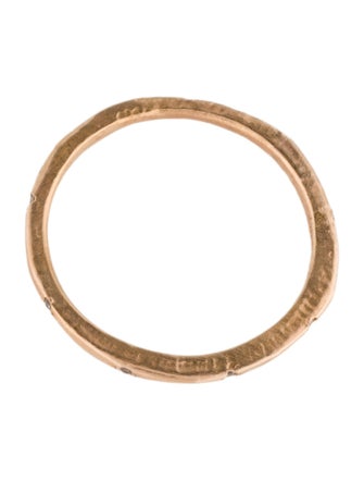 Page Sargisson 18K Lab-Grown Diamond Skinny Carved Stacking Band