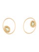 Page Sargisson 18K Sapphire Open Oval Earrings