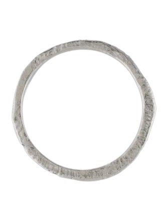 Page Sargisson Platinum Diamond Carved Skinny Band