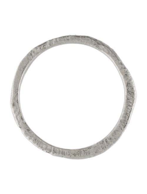 Page Sargisson Platinum Diamond Carved Skinny Band