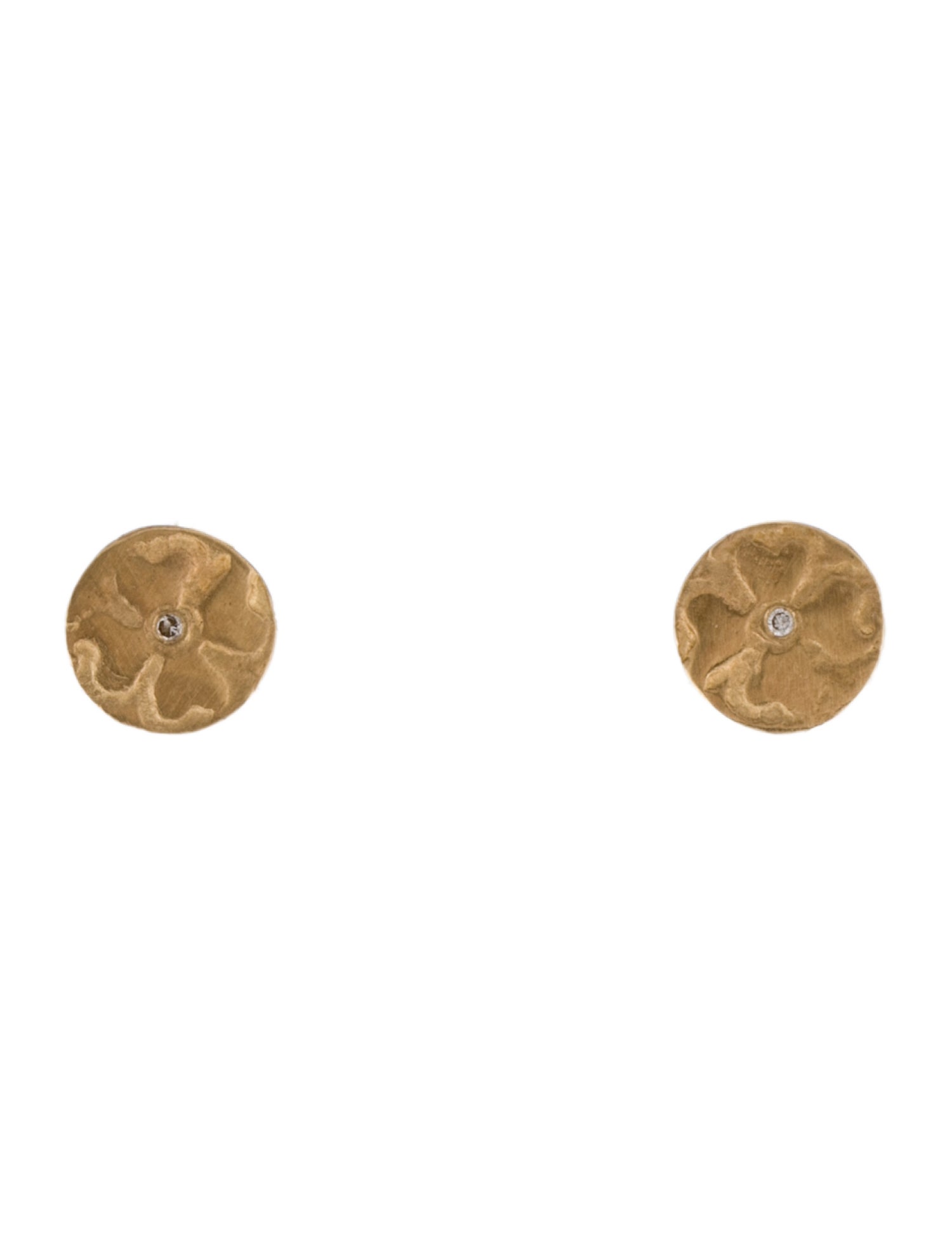 Page Sargisson 10K Diamond Floral Stud Earrings