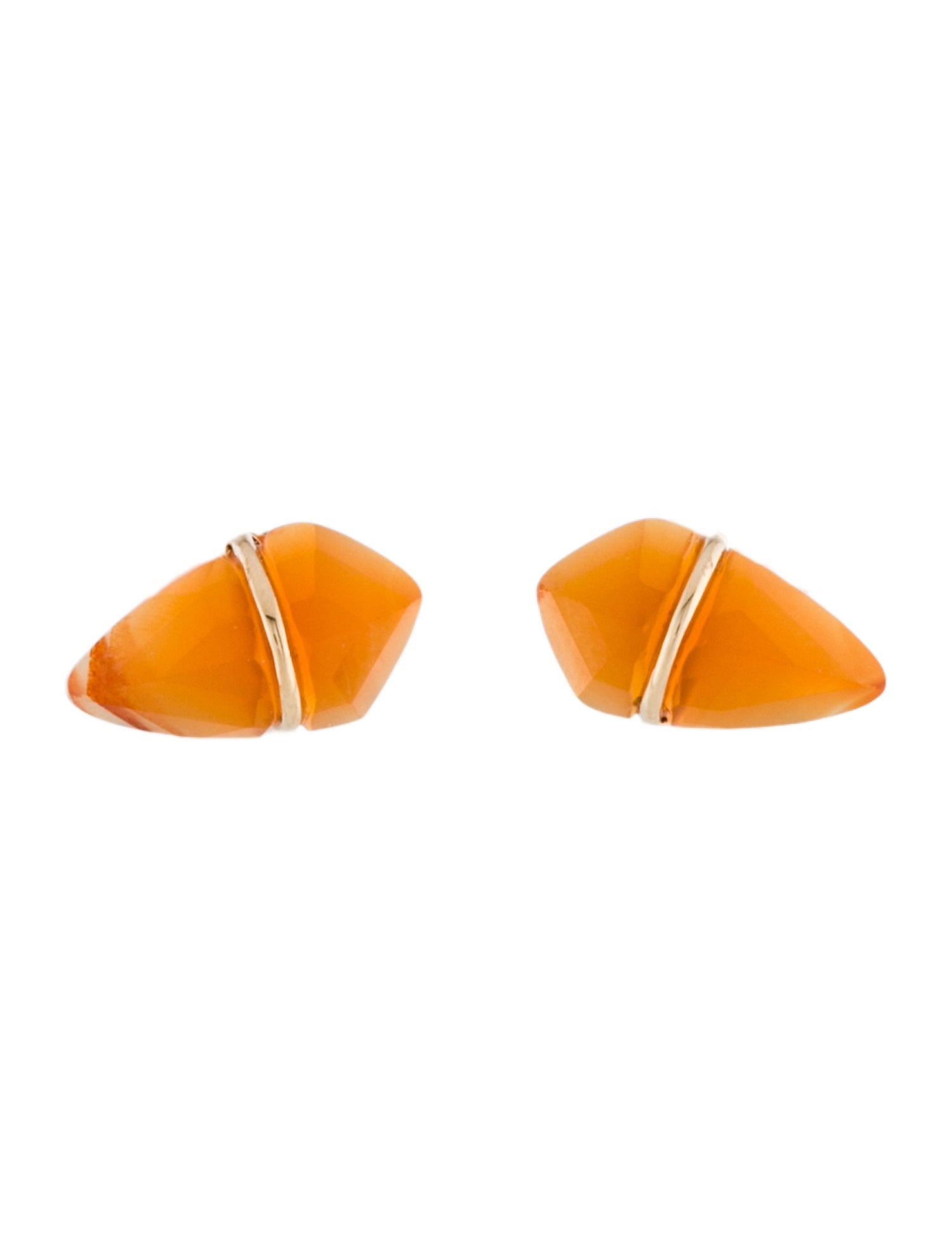 Page Sargisson 10K Carnelian Kite Stud Earrings
