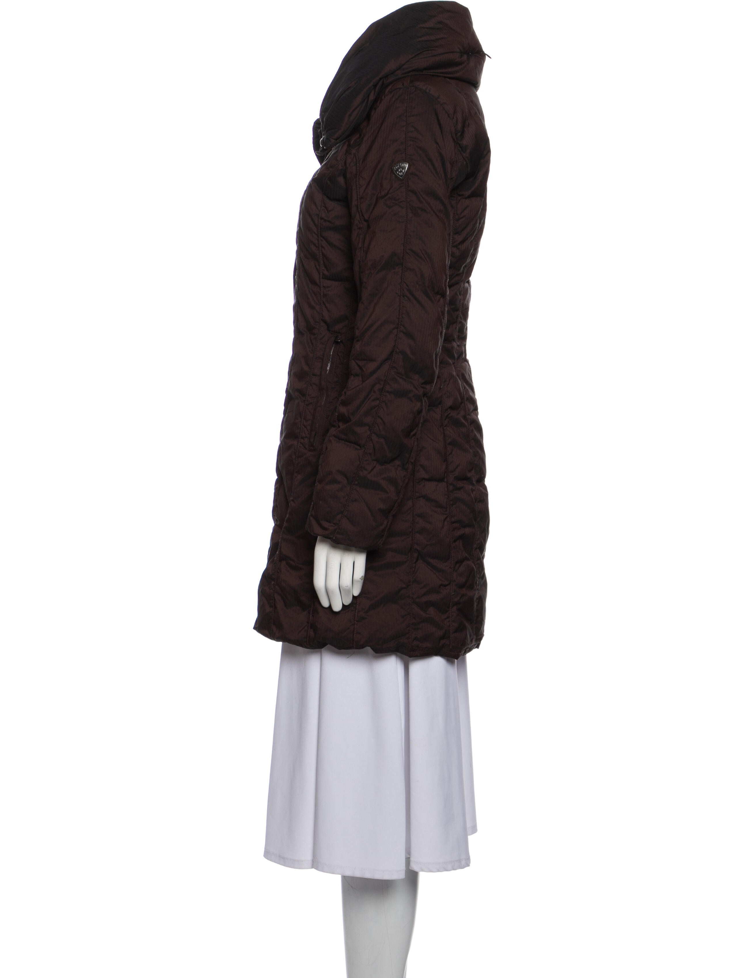 Post Card Mock Neck Puffer Coat Brown Coats, Clothing PSC20103 The RealReal