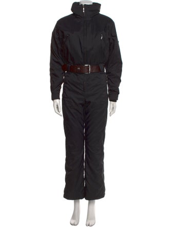 Post Card Nylon Turtleneck Jumpsuit