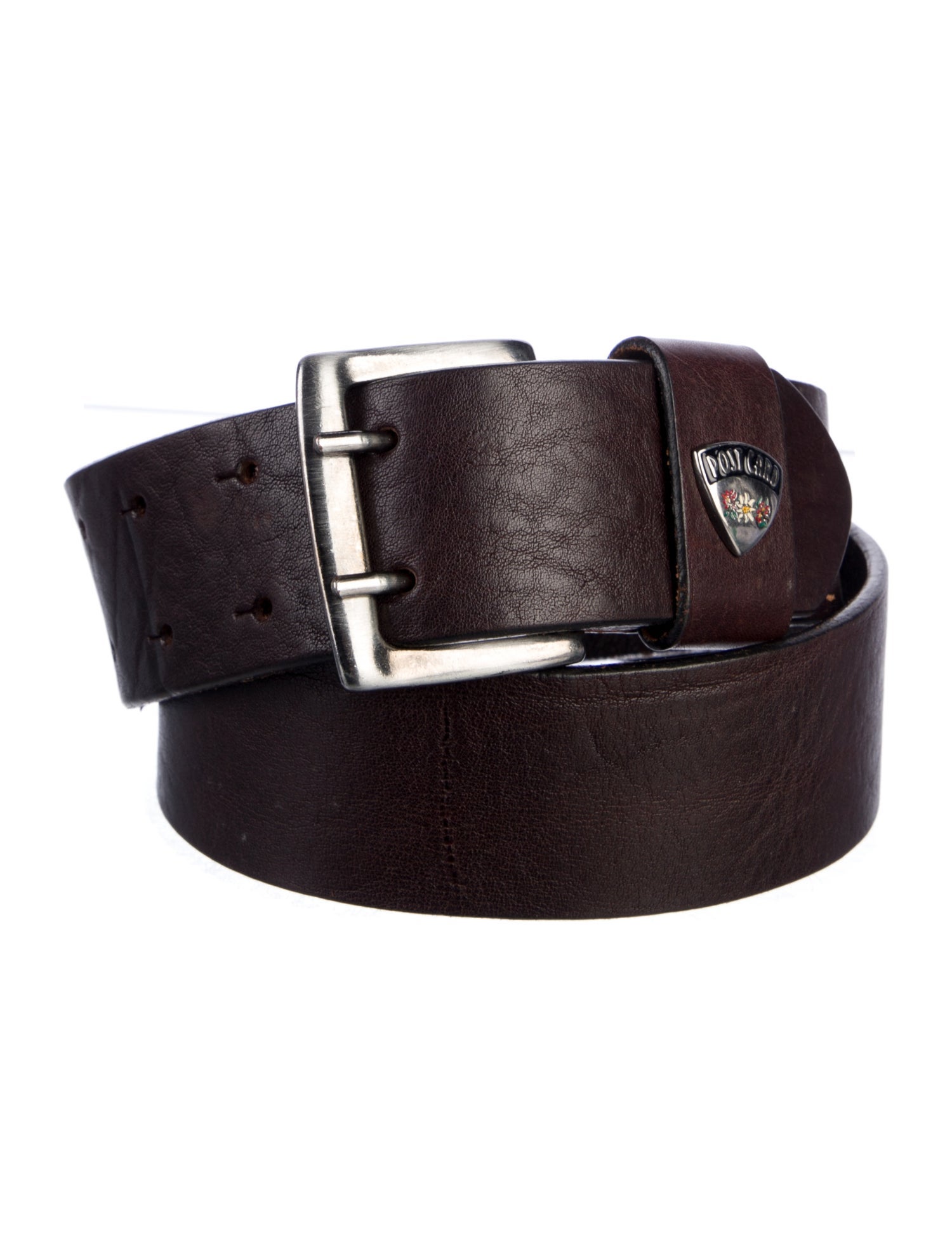 Post Card Leather Belt