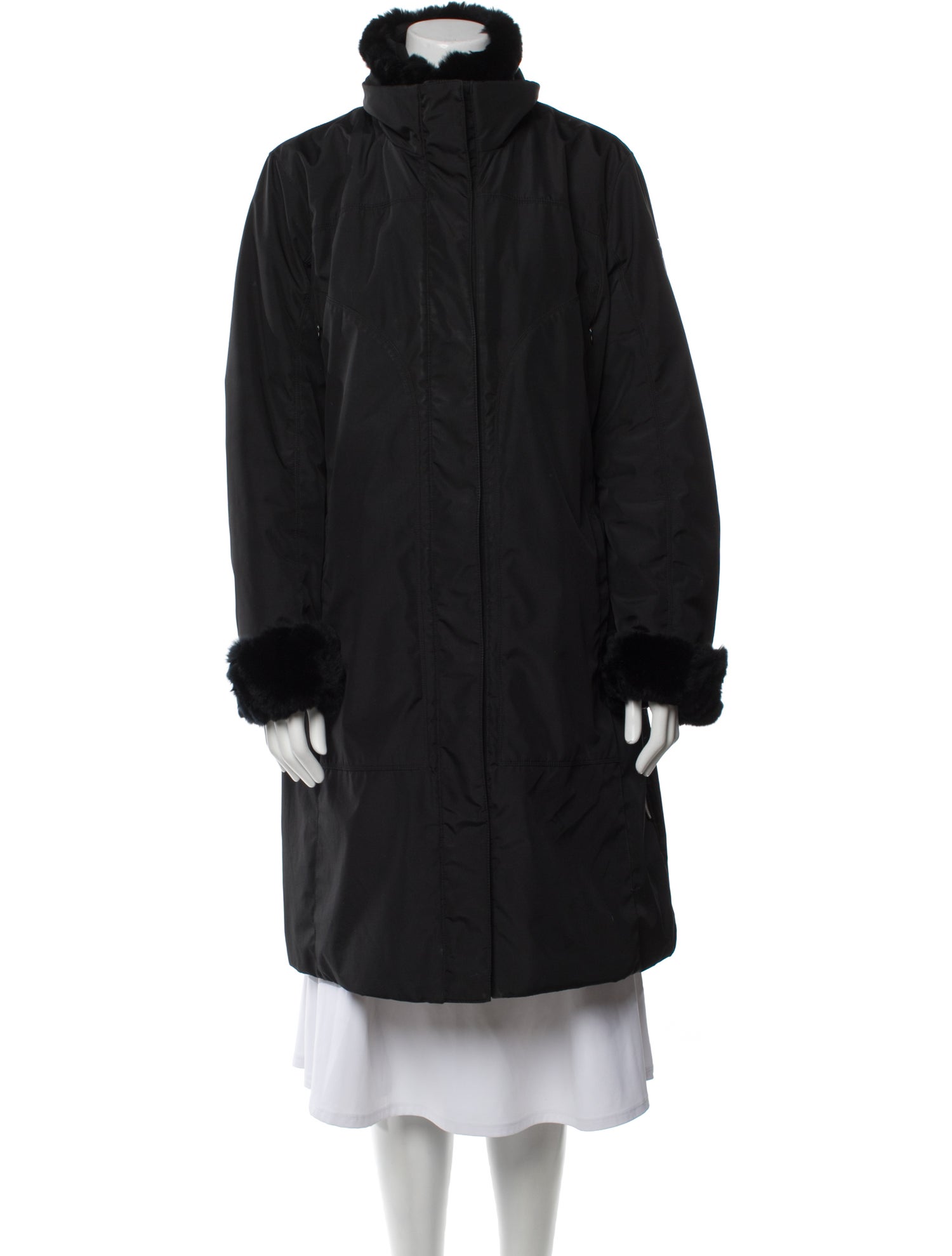 Post Card Faux Fur Coat