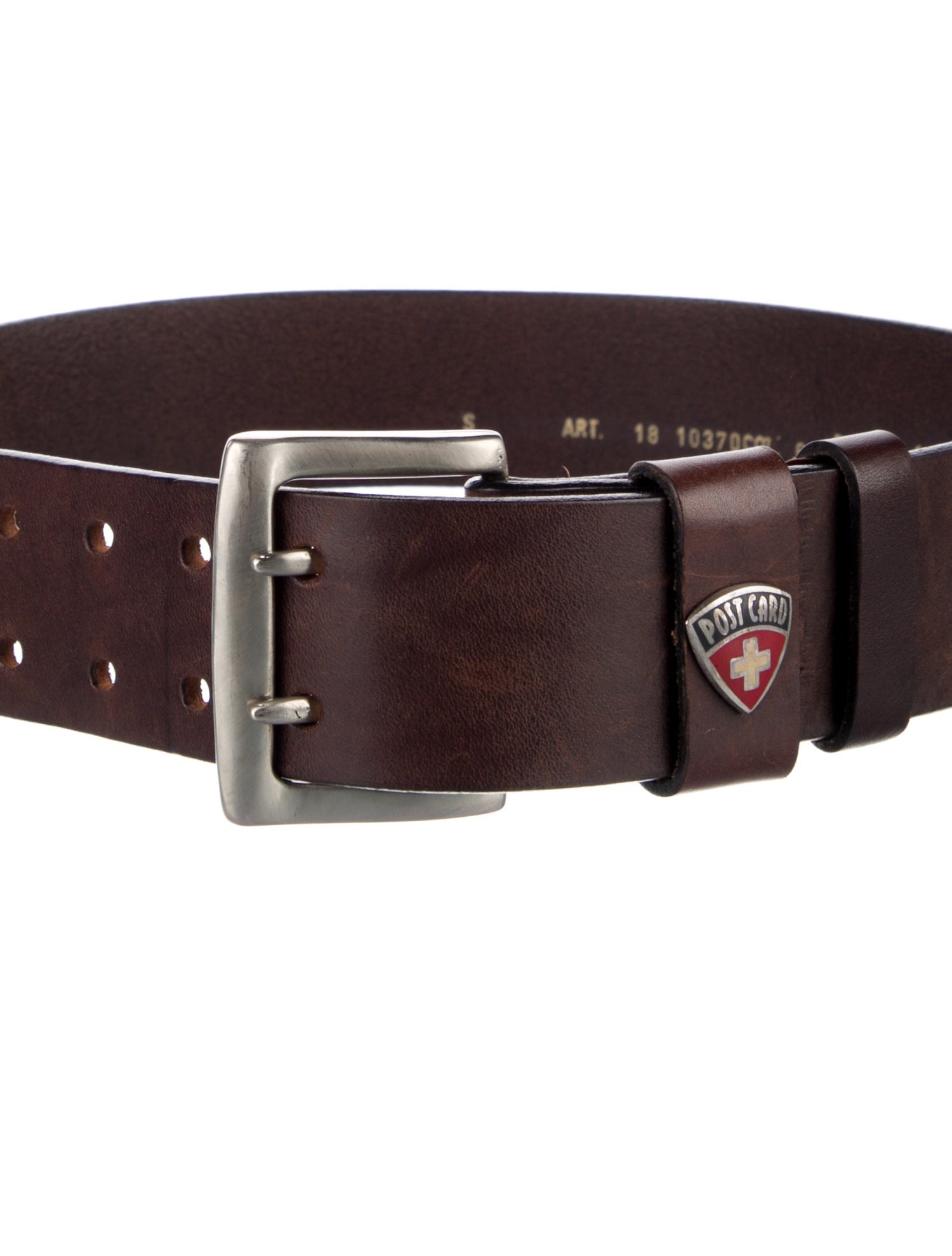 Post Card Leather Waist Belt