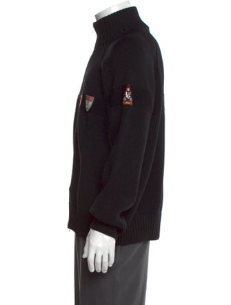 Post Card Virgin Wool Graphic Print Cardigan