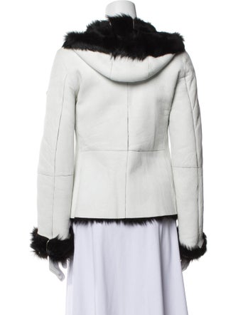 Post Card Lamb Leather Faux Fur Jacket