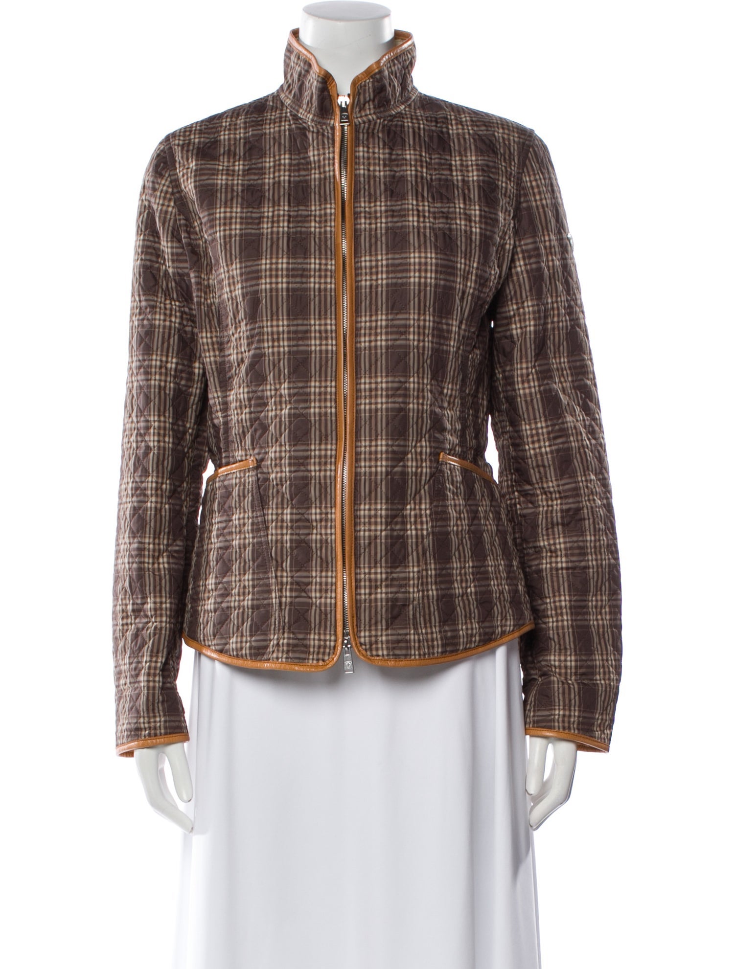 Post Card Plaid Print Evening Jacket