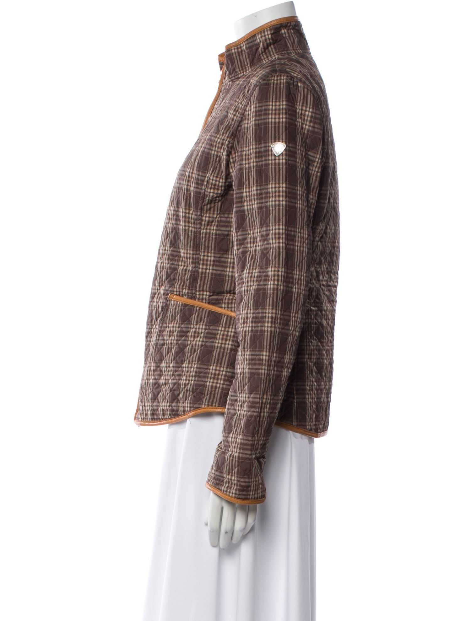 Post Card Plaid Print Evening Jacket