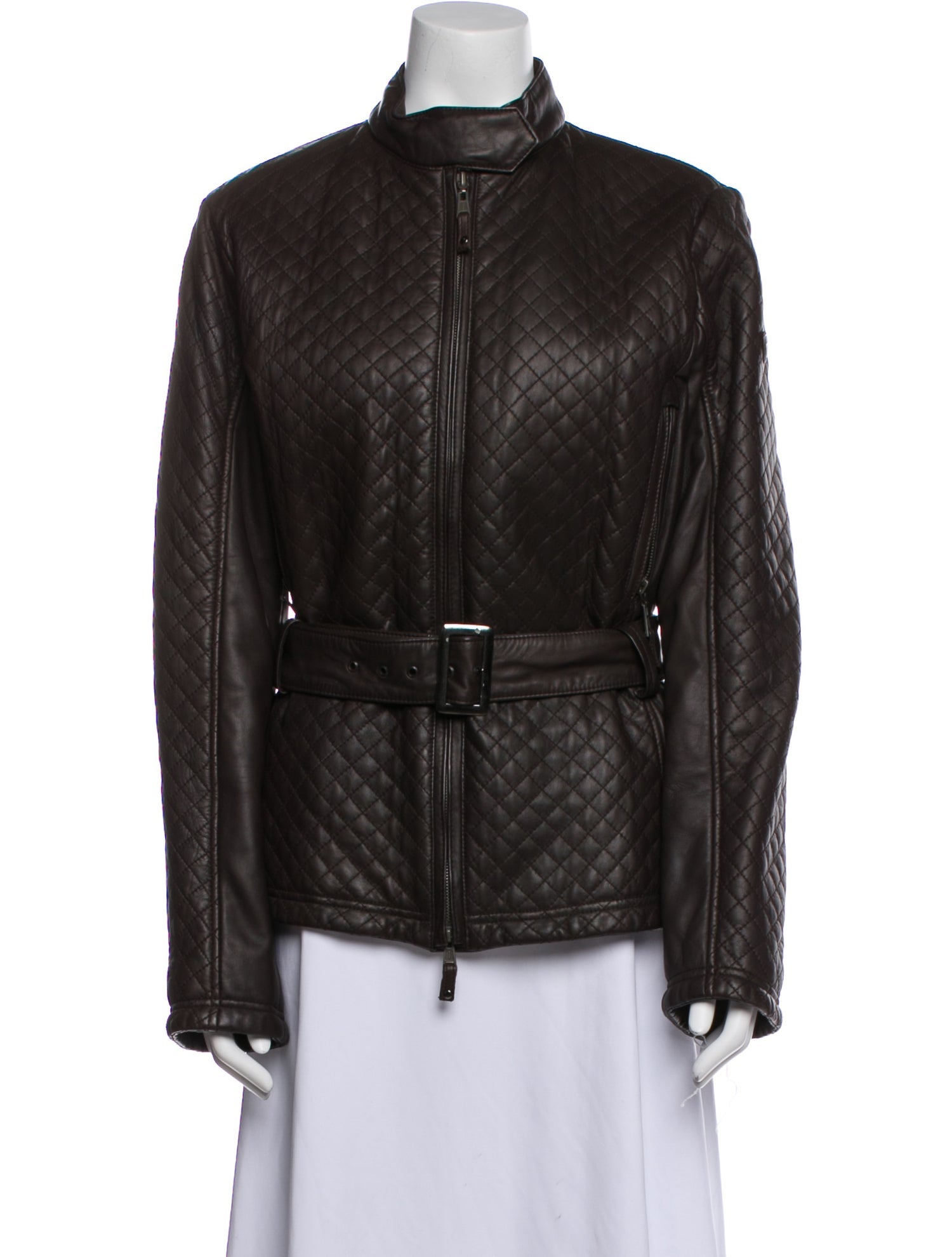 Post Card Leather Biker Jacket