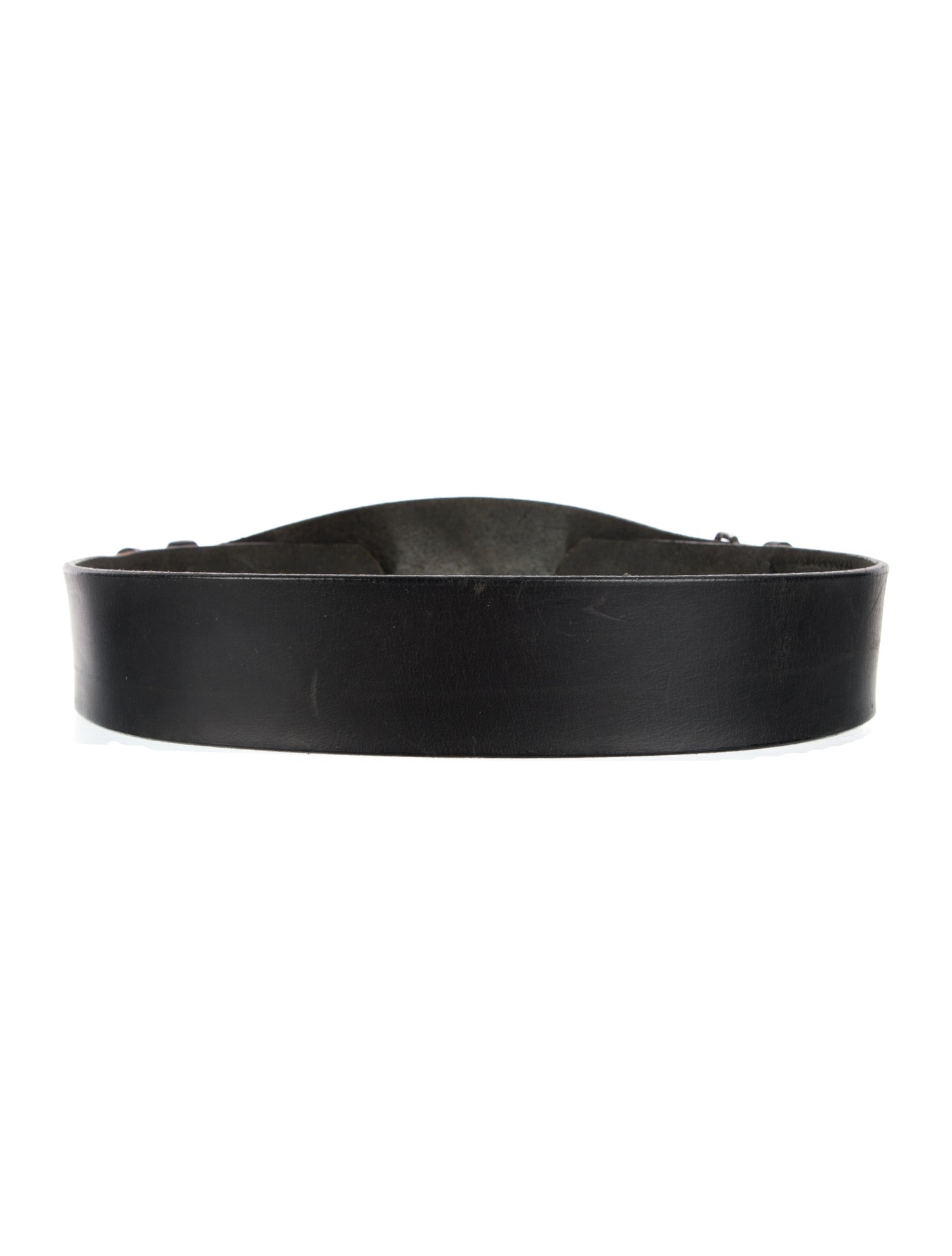 Post Card Wide Leather Waist Belt