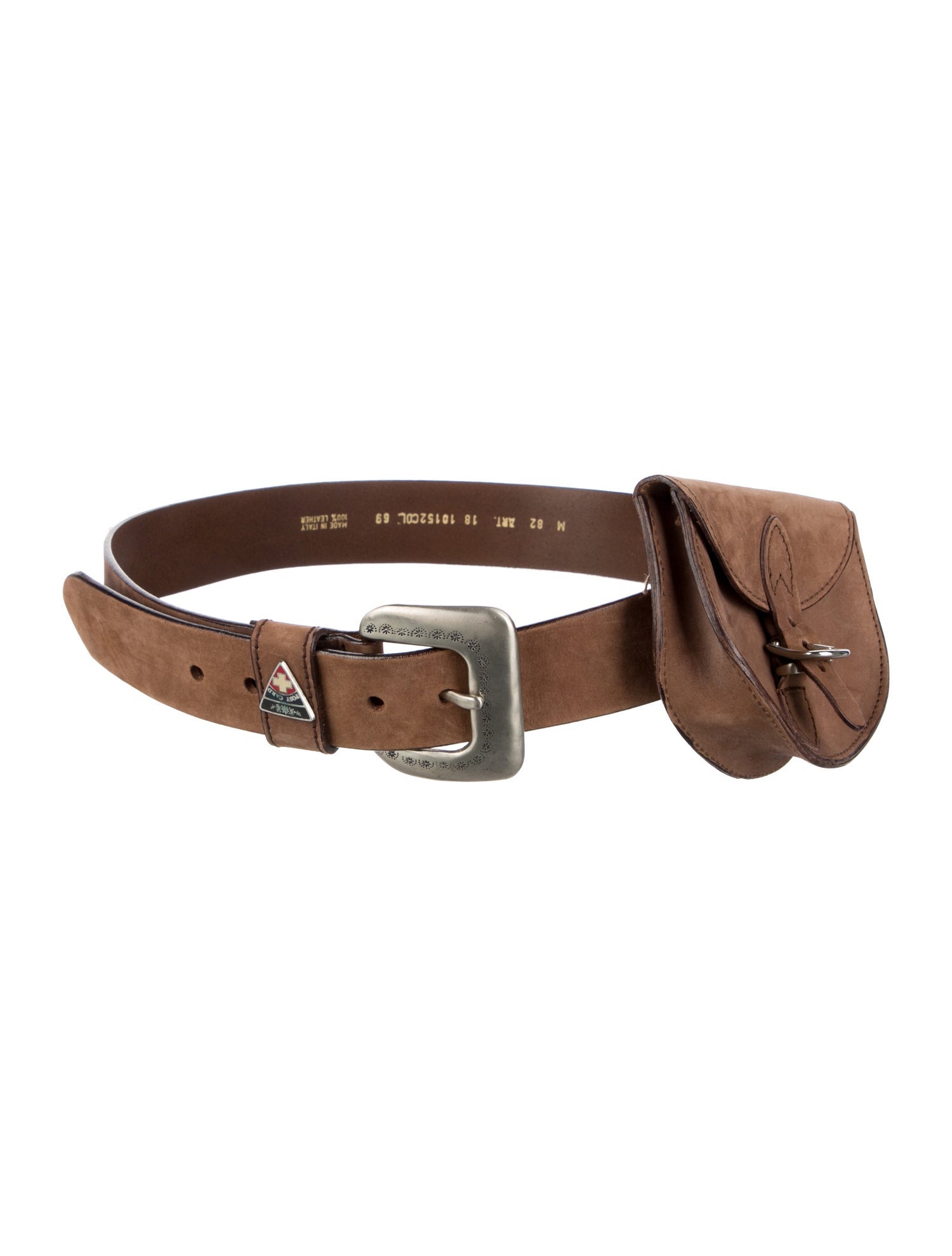 Post Card Leather Waist Belt