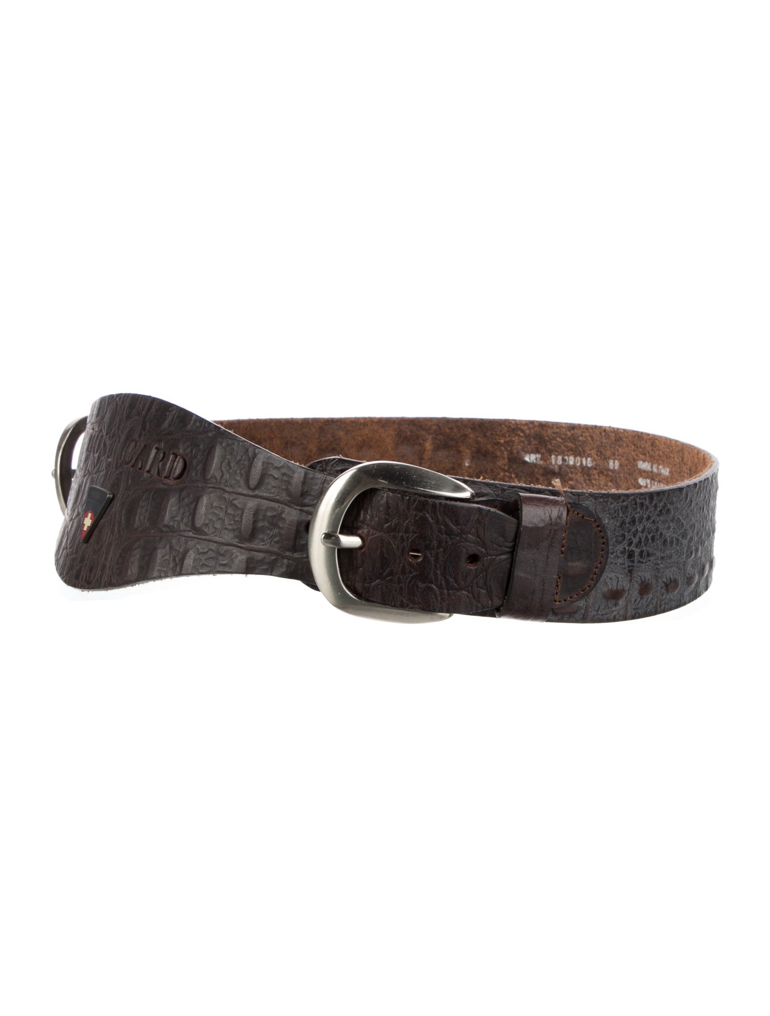 Post Card Wide Leather Waist Belt
