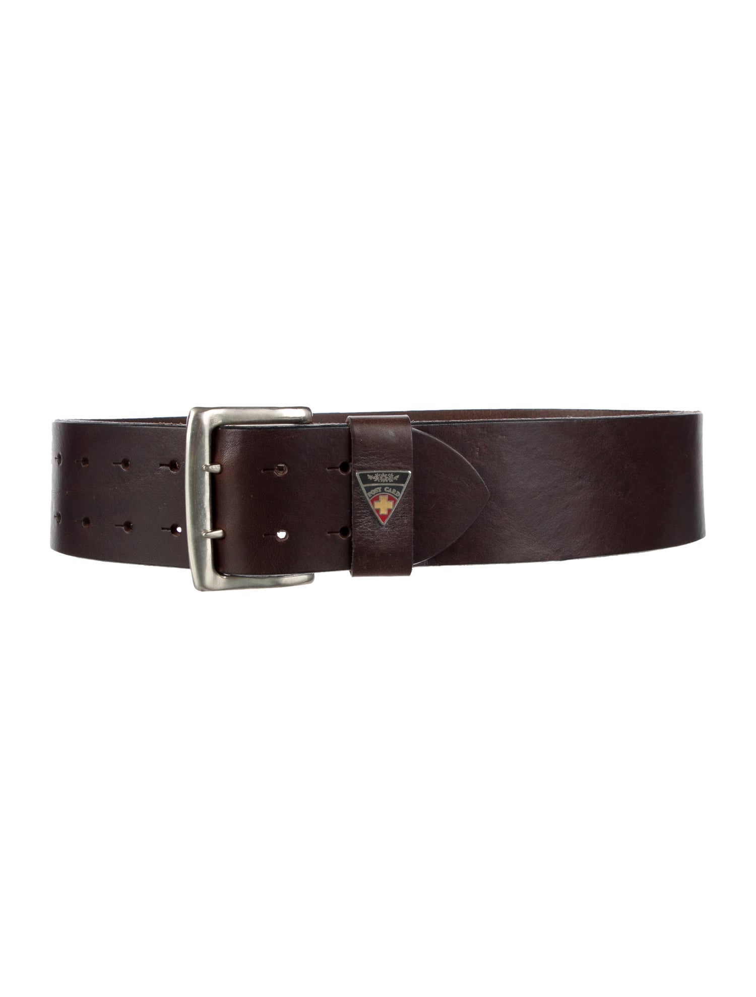 Post Card Wide Leather Waist Belt