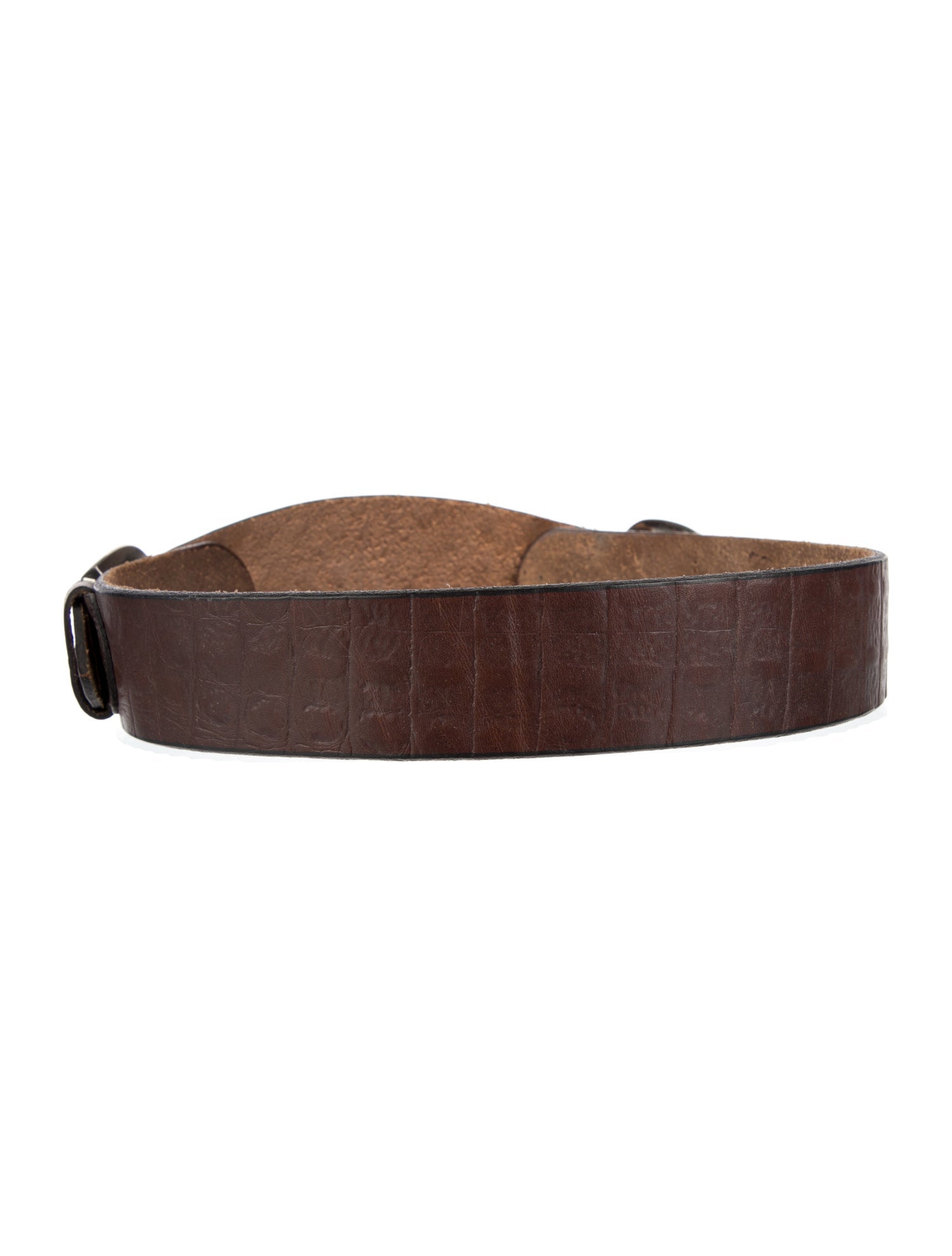 Post Card Wide Leather Waist Belt