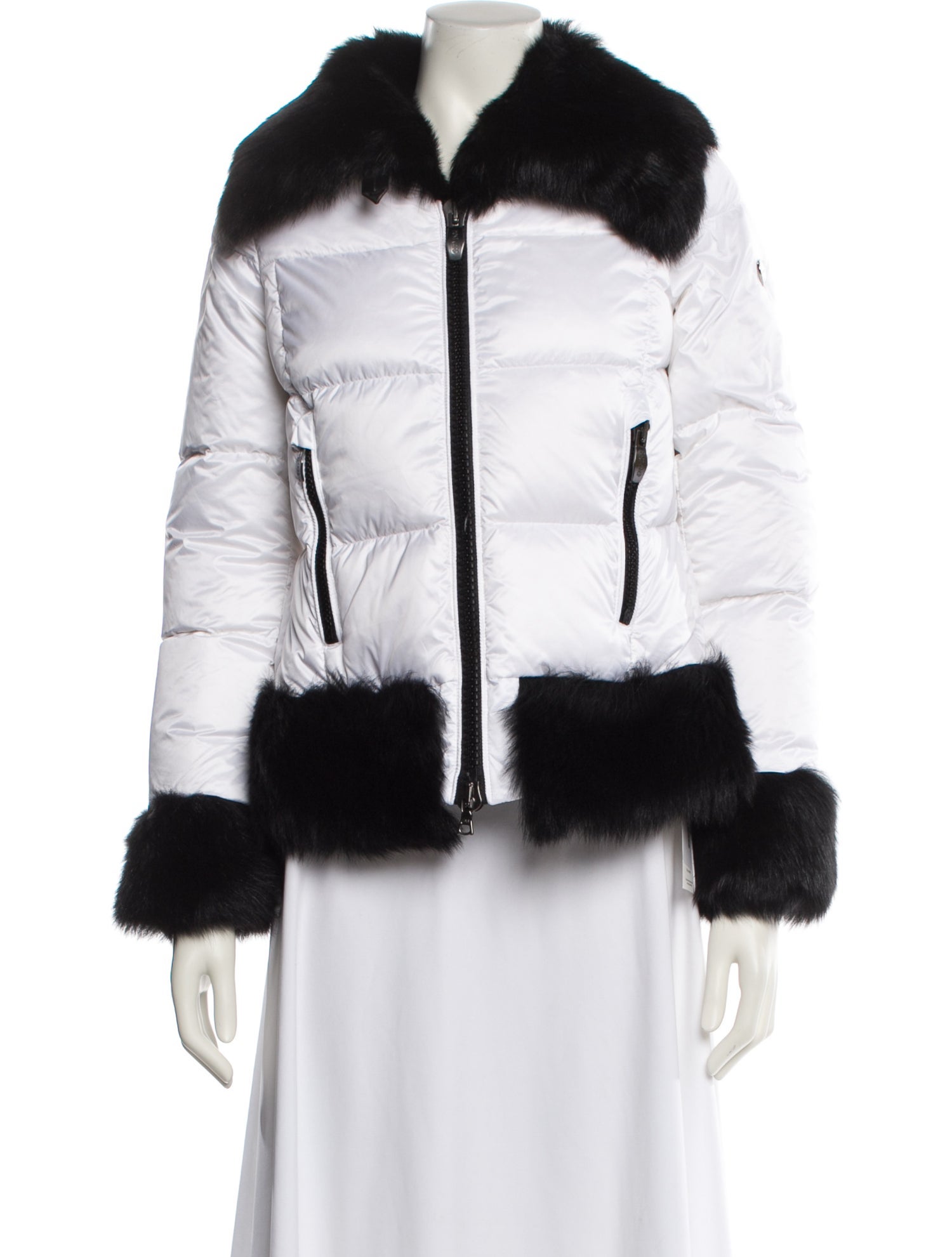 Post Card Faux Fur Coat w/ Tags