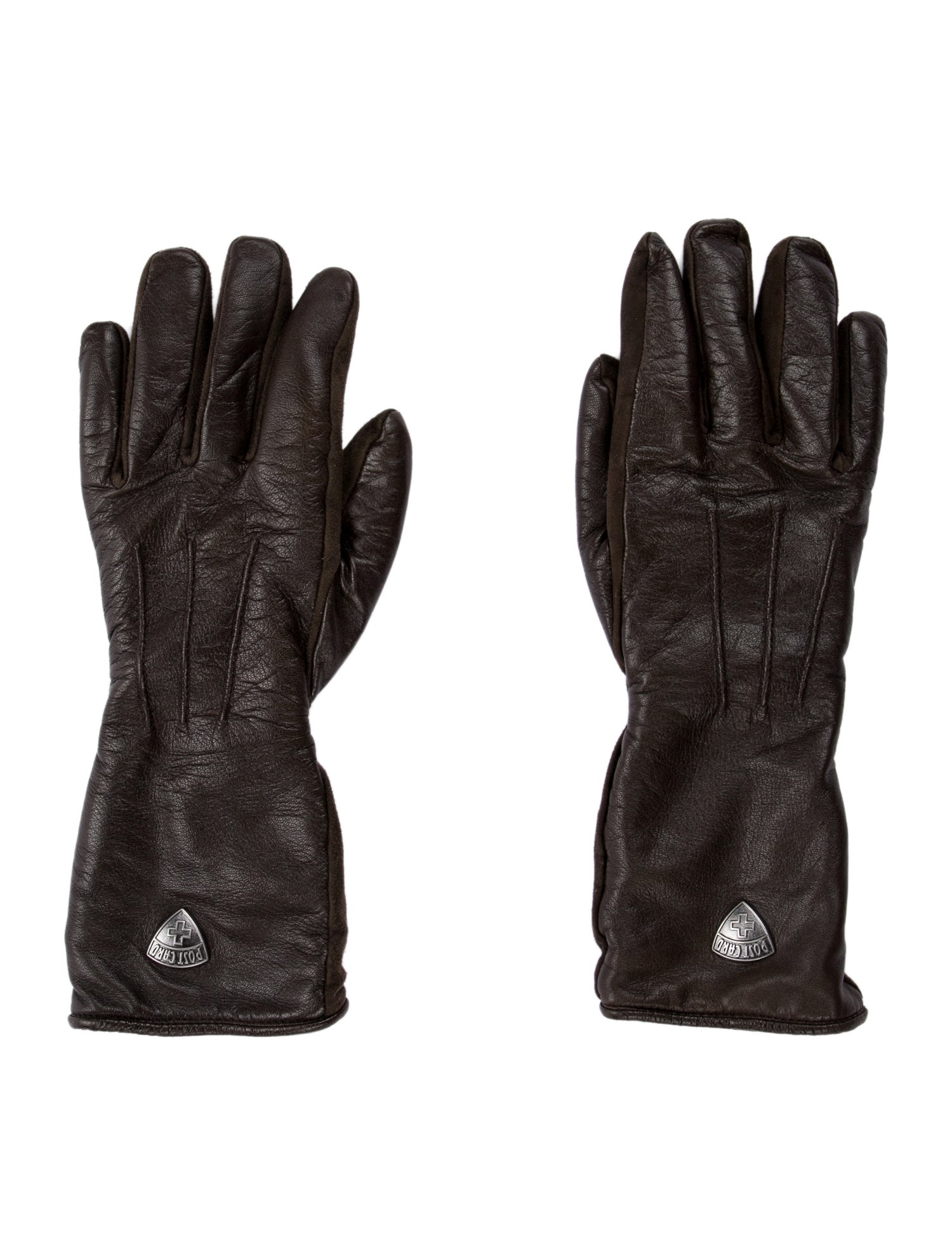 Post Card Leather Winter Gloves