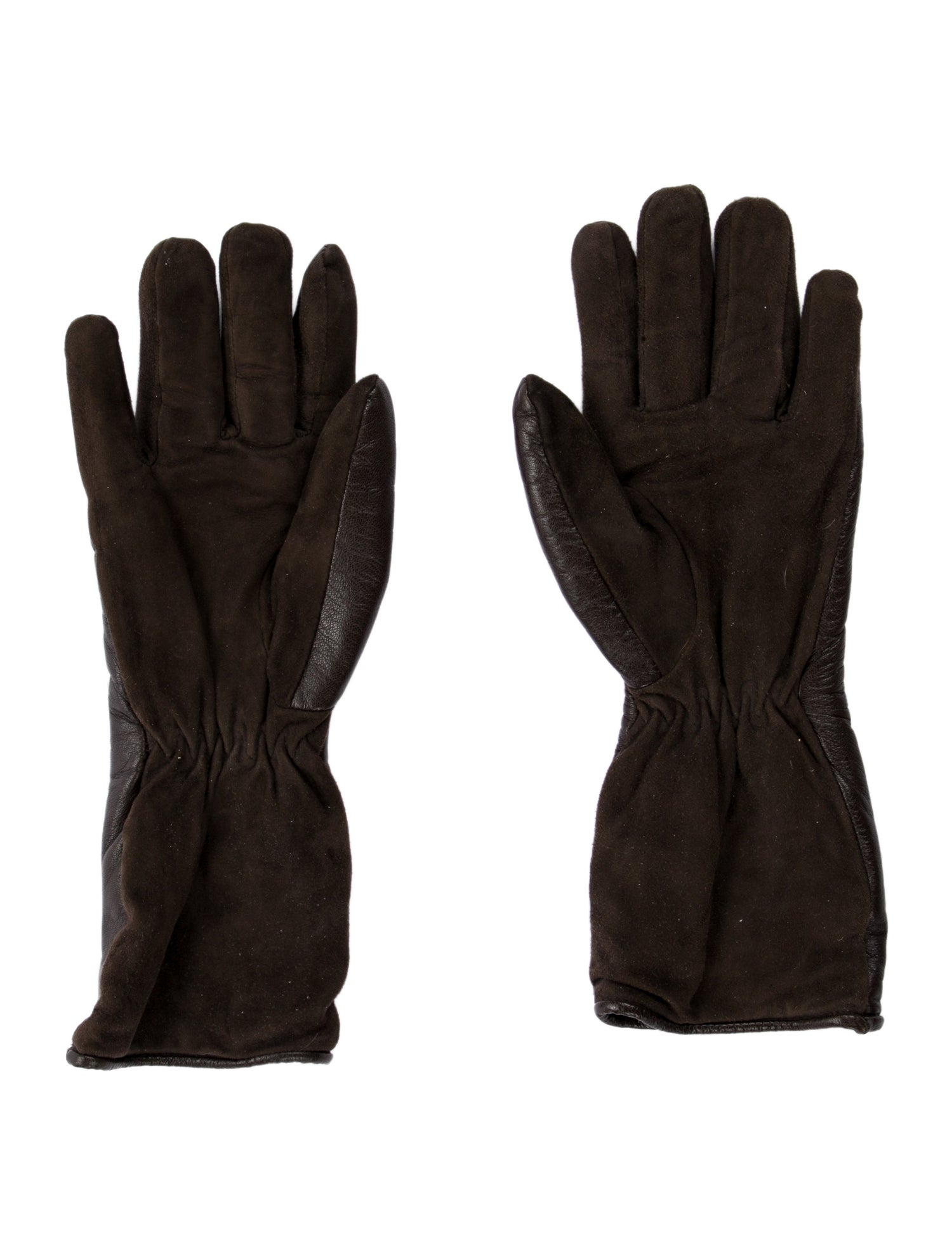 Post Card Leather Winter Gloves