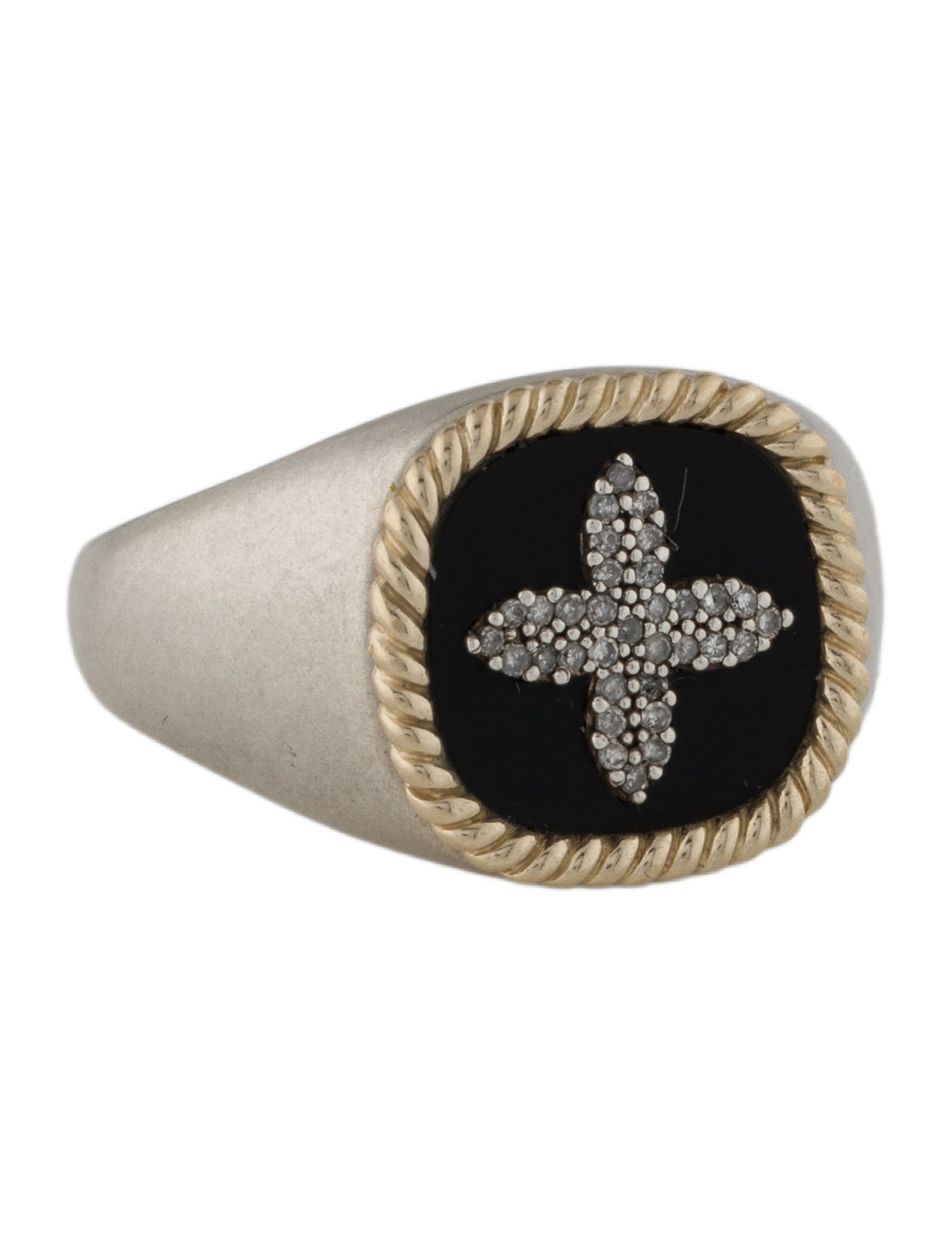 Pascale Monvoisin Diamond Bowie Signet Ring