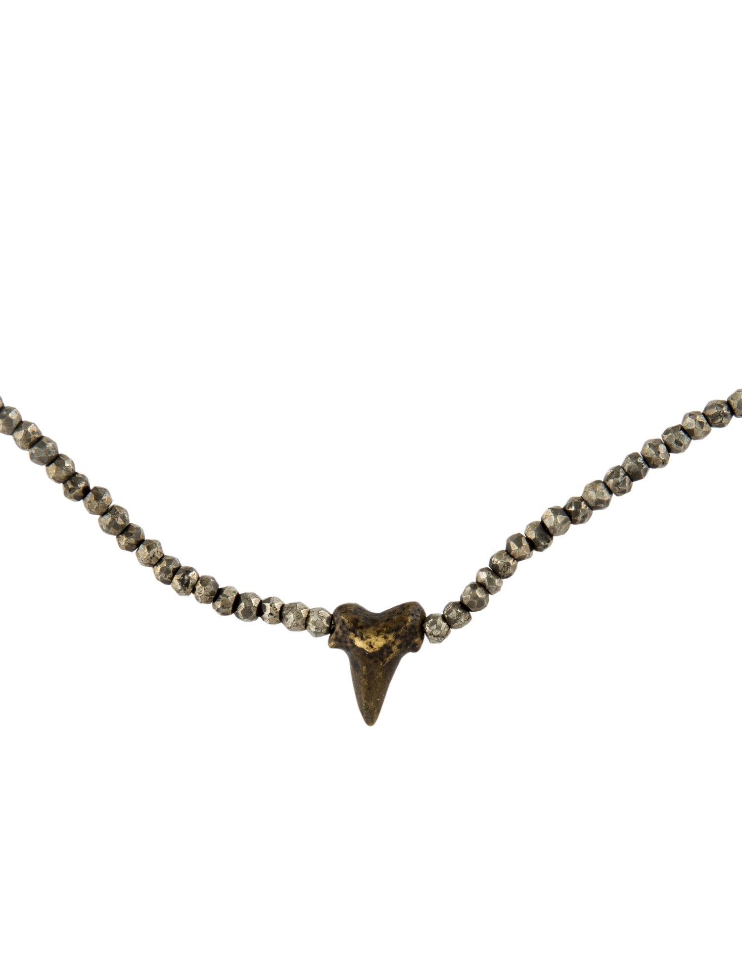 Pascale Monvoisin Pyrite & Leather Bead Necklace