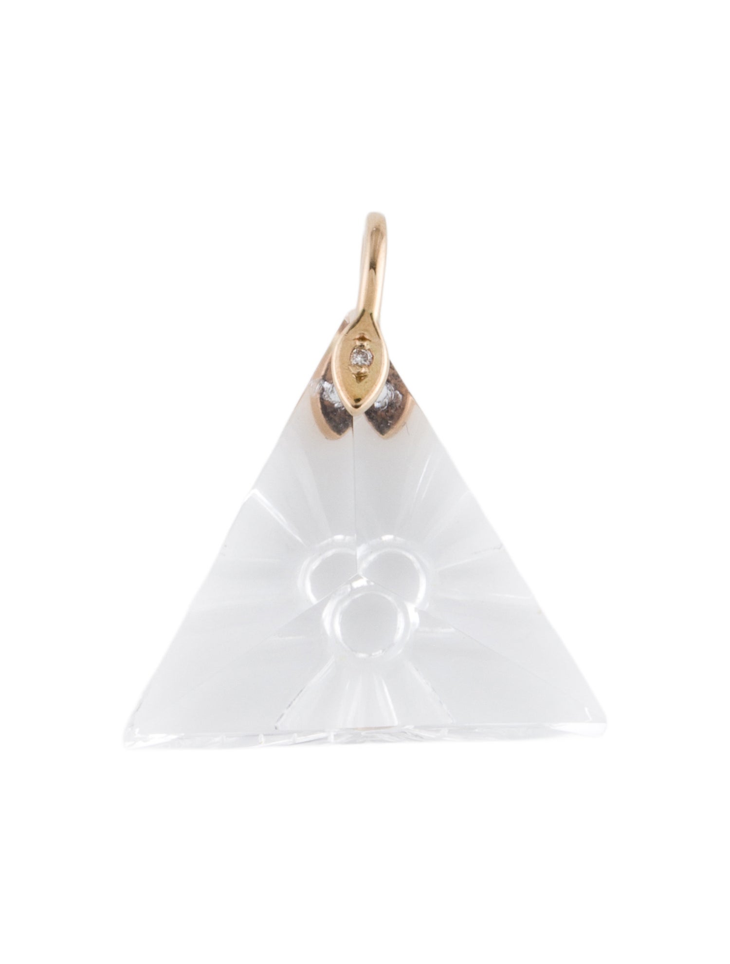 Pascale Monvoisin 9K Quartz & Diamond Pendant