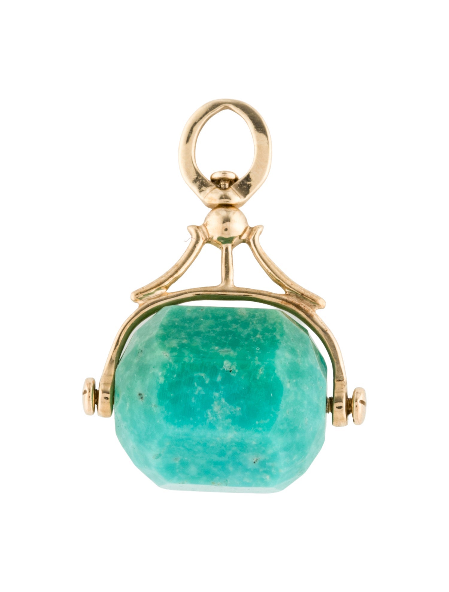 Pascale Monvoisin 9K Turquoise Malo Amulet Pendant
