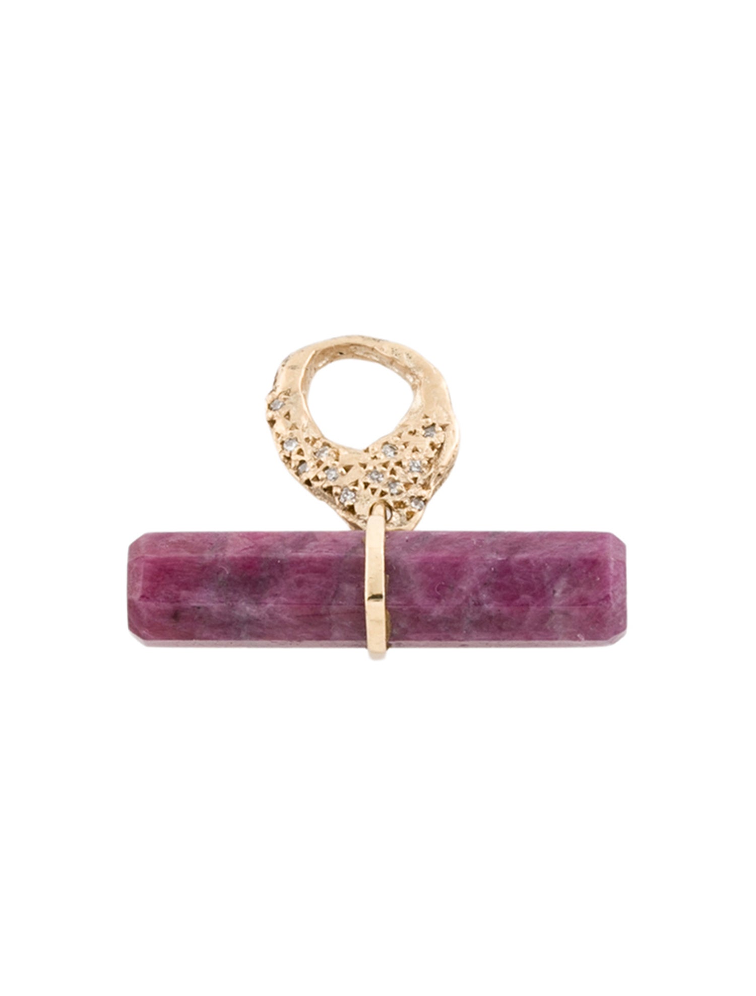 Pascale Monvoisin 9K Ruby & Diamond Iman Pendant