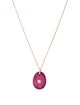 Pascale Monvoisin Glass-Filled Ruby & Diamond Orso Pendant Necklace