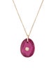 Pascale Monvoisin Glass-Filled Ruby & Diamond Orso Pendant Necklace