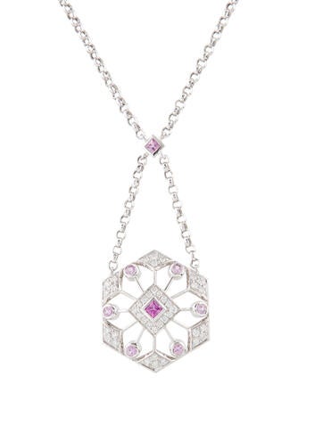 Peter Storm Pendant Necklace 18K Sapphire & Diamond