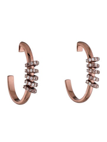 Peter Storm Hoop Sapphire Earrings