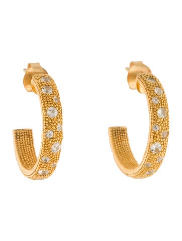 Peter Storm Hoop Sapphire Earrings
