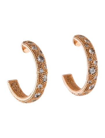 Peter Storm Hoop Sapphire Earrings