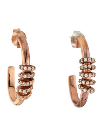 Peter Storm Hoop Sapphire Earrings