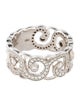 Peter Storm 18K Diamond Spiral Scroll Band