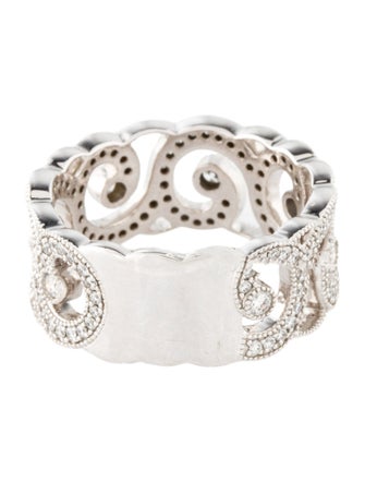 Peter Storm 18K Diamond Spiral Scroll Band