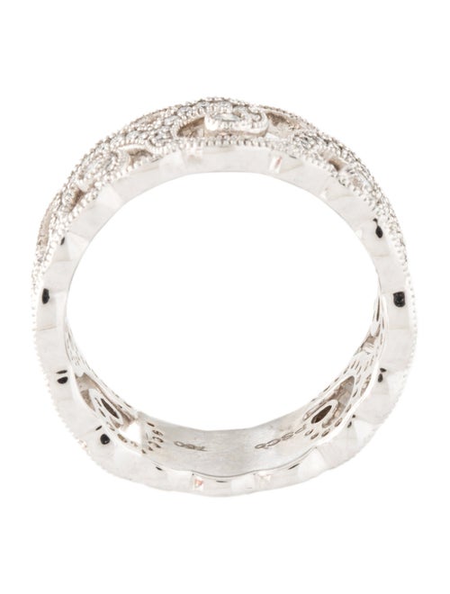 Peter Storm 18K Diamond Spiral Scroll Band