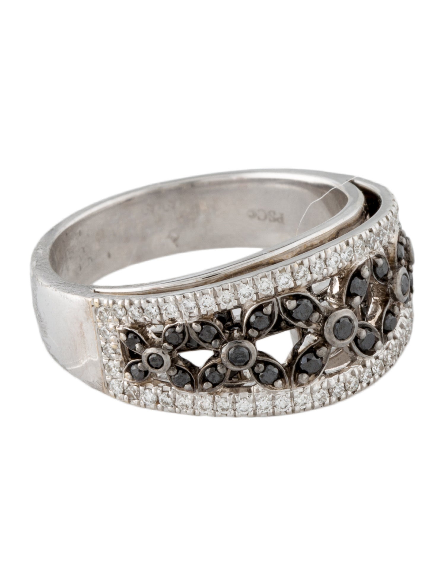 Peter Storm 18K Diamond Black & White Band