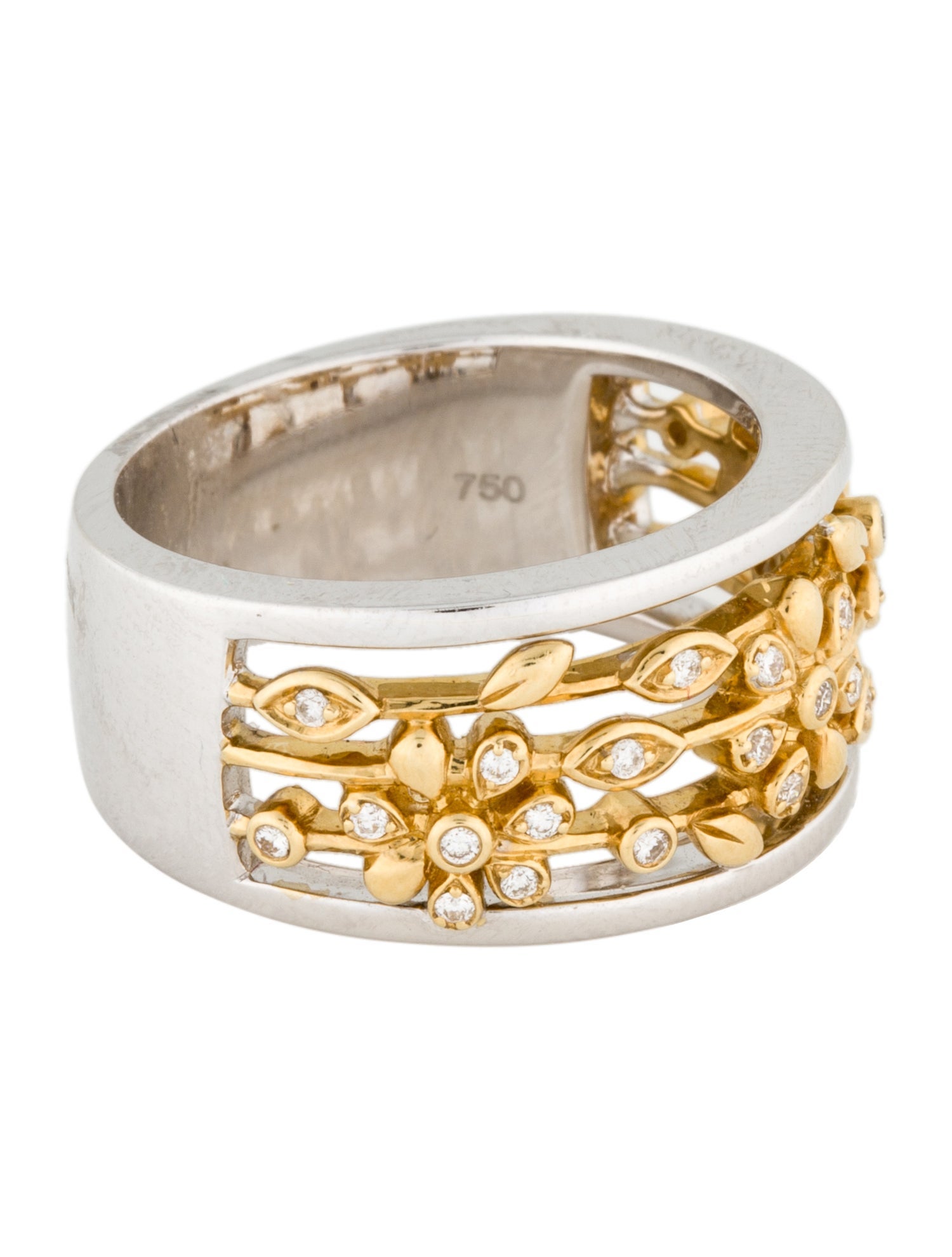 Peter Storm 18K Two-Tone Diamond Band