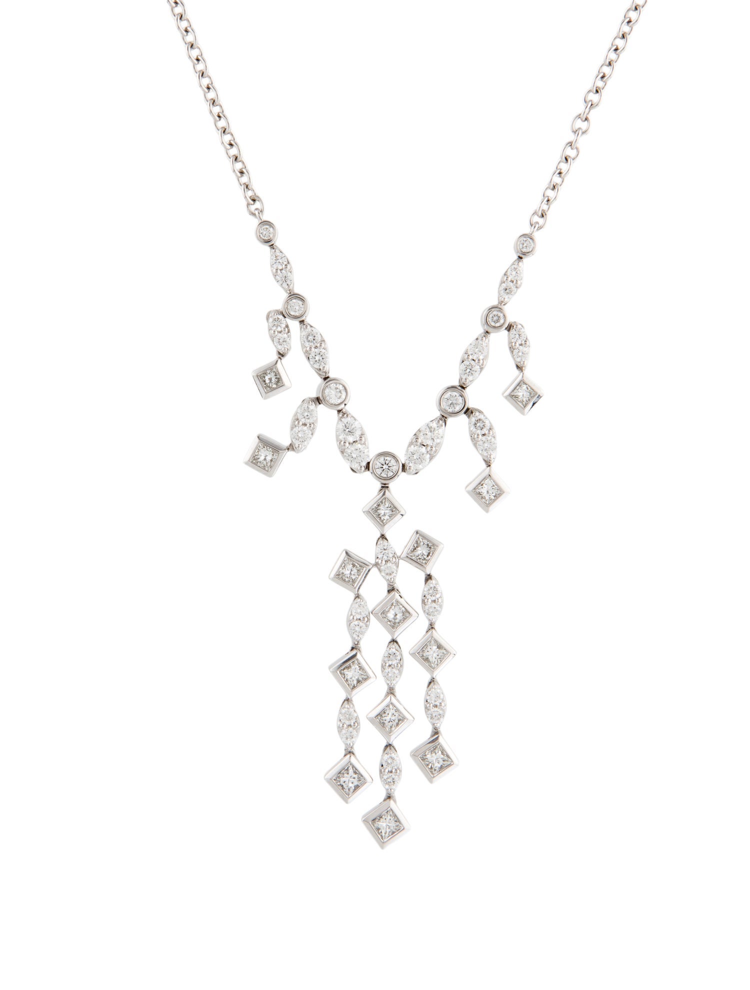 Peter Storm 18K Diamond Tassel Pendant Necklace