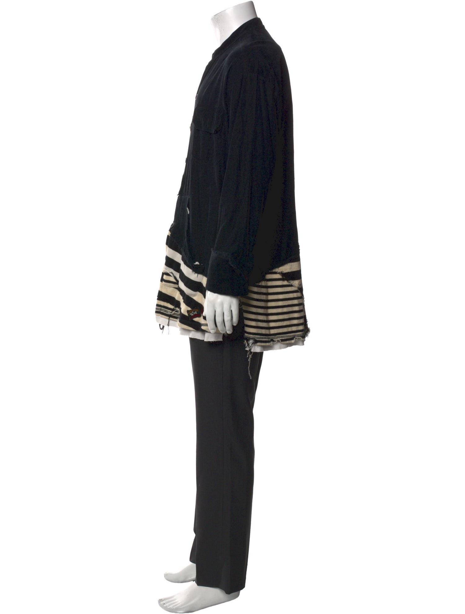 Paul & Shark x Greg Lauren Striped Long Sleeve Shirt