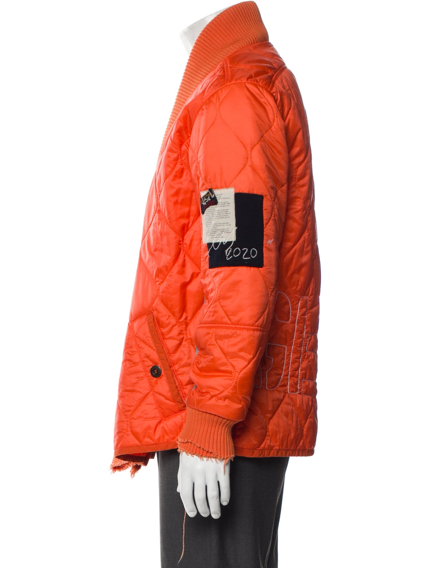 Paul & Shark x Greg Lauren Plaid Print Puffer Coat