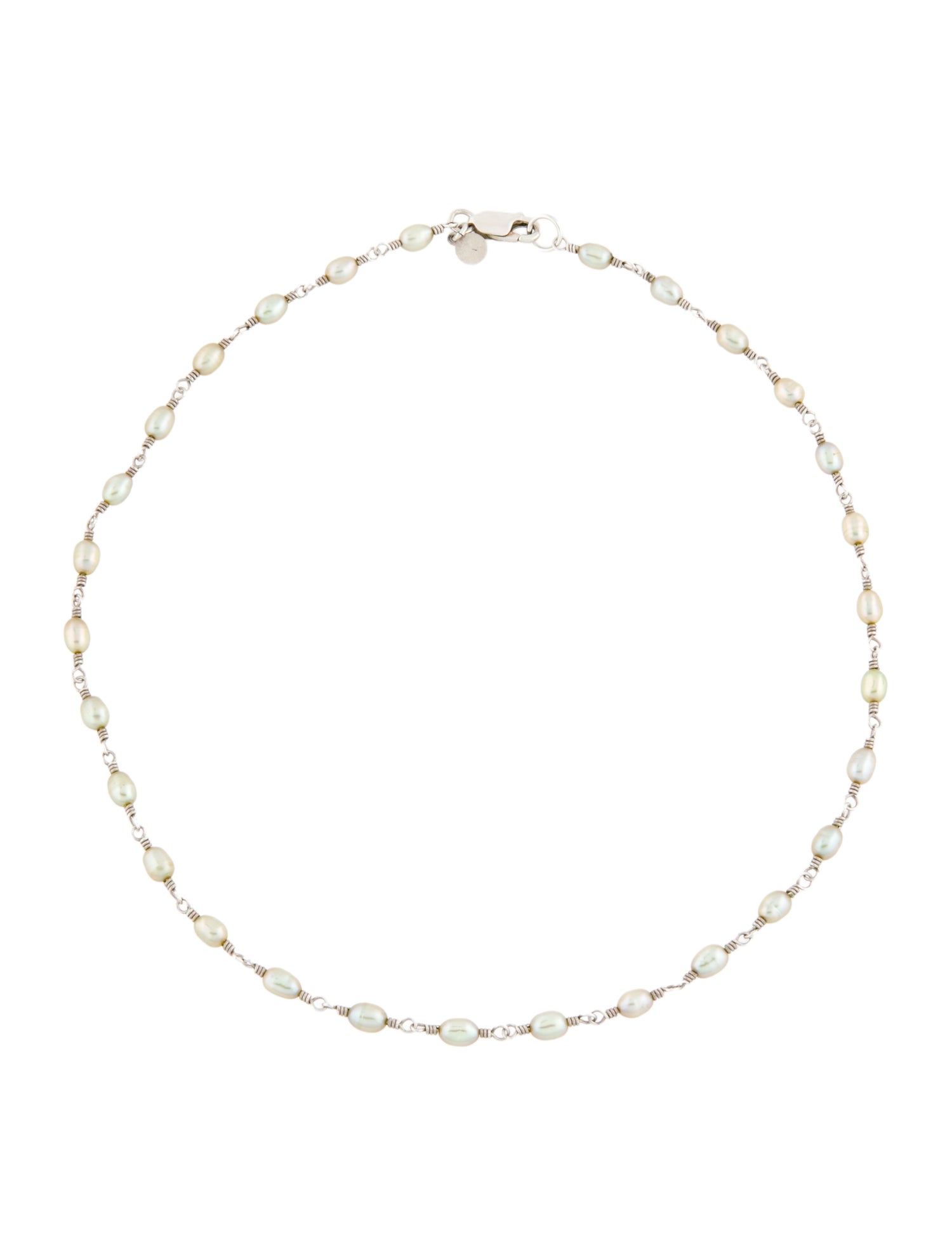 Presley Oldham Pearl Choker Necklace